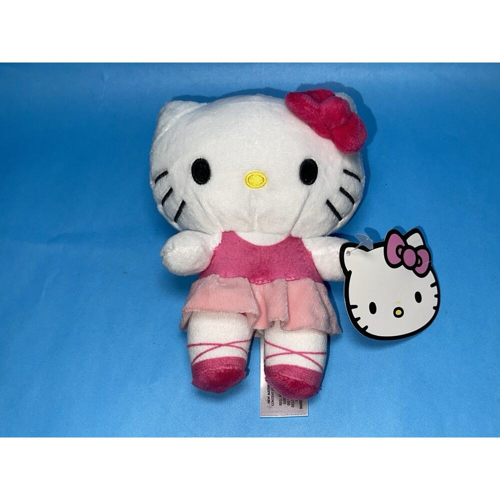 Hello Kitty Ballet Plush 8in Pink Dress Fiesta 3+ NWT